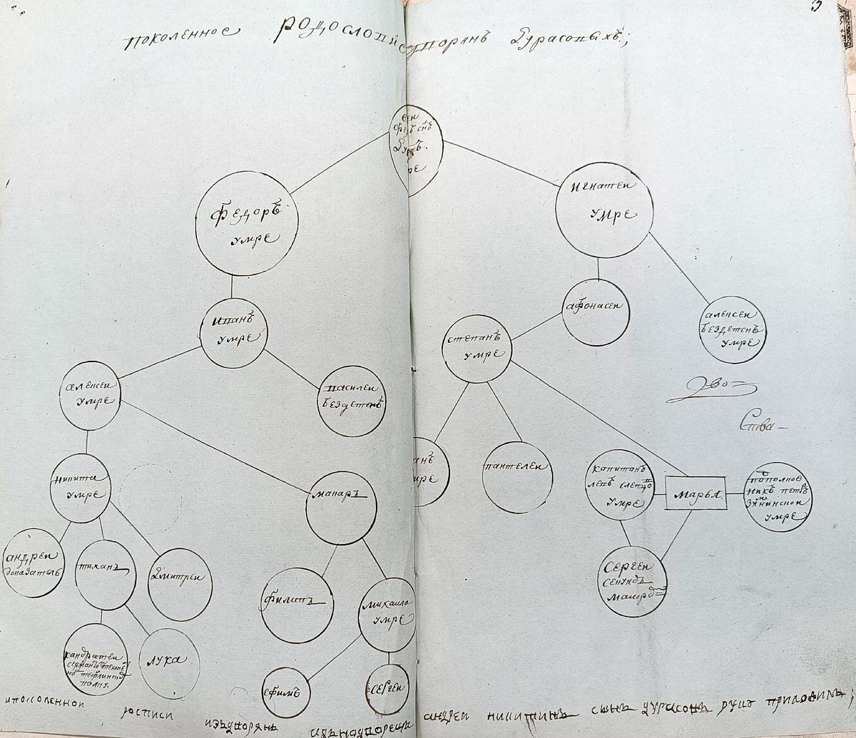Поколенная родословная дворян Дурасовых