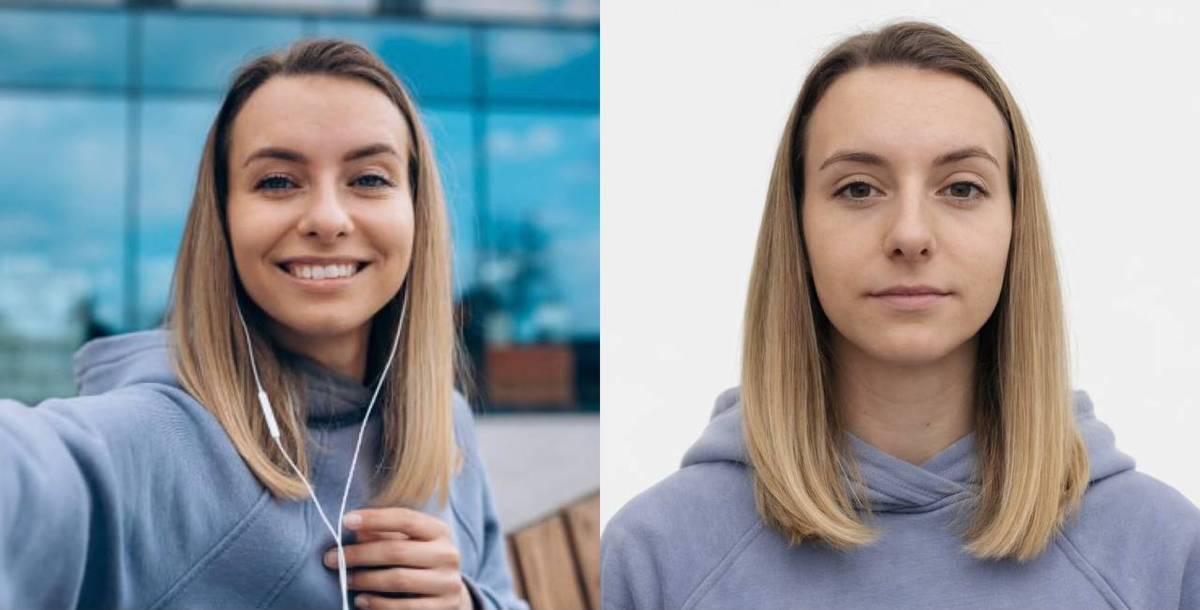 Нейросеть для фото на документы автоматически выравнивает освещение и фон, сохраняя естественный вид