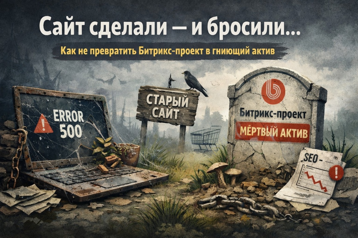 Сайт сделали — и бросили: как не превратить Битрикс-проект в гниющий актив 