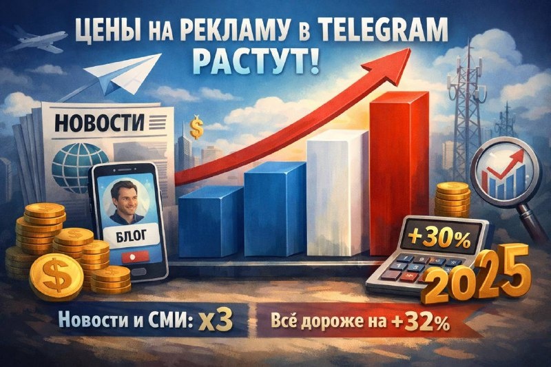 О наболевшем: цены на рекламу в Telegram в новостных каналах и блогах заметно выросли