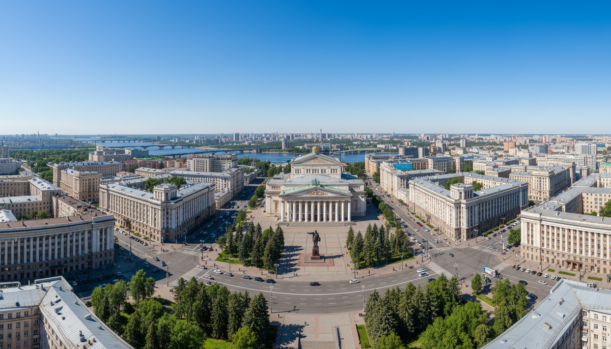 Величественный центр Новосибирска разрушает мифы о серости: архитектура здесь дышит простором и историей.