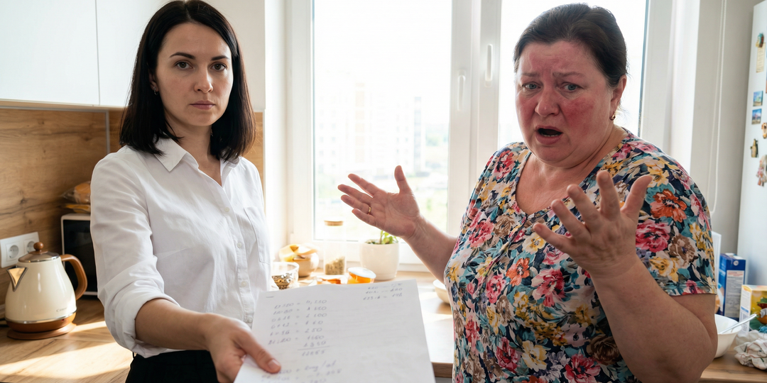 Родня из деревни решила пожить у нас месяц, но я выставила им счет за коммуналку и еду