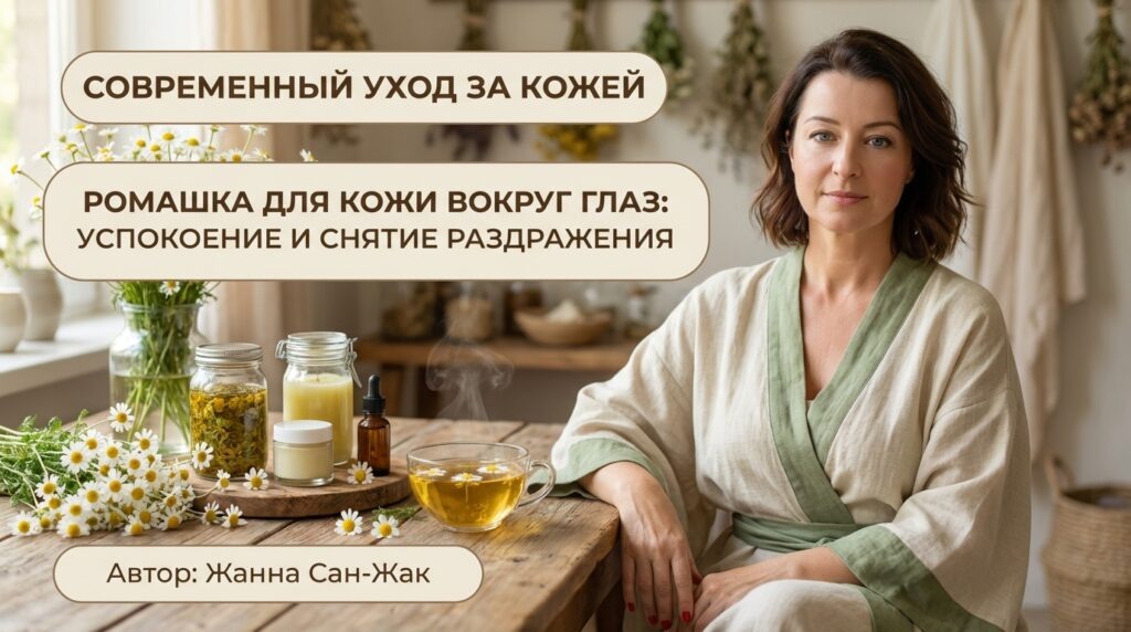    Нежность для чувствительных век! Ромашка снимает покраснения, успокаивает после аллергии и укрепляет тонкую кожу деликатно boringband38