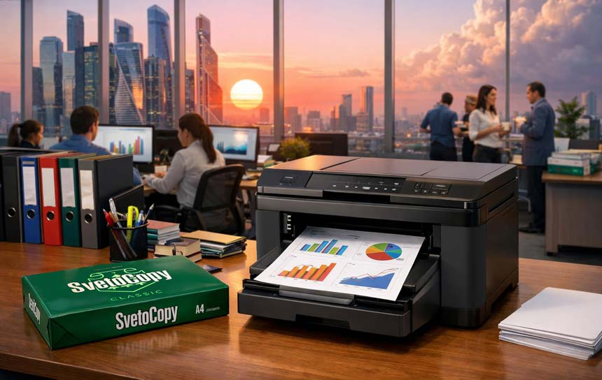 Сравнение офисной бумаги A4 — SvetoCopy и Projecta