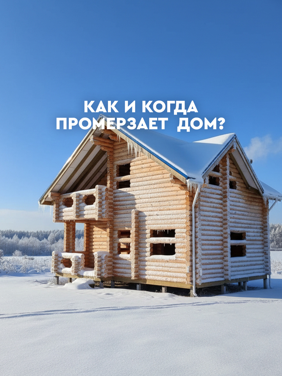 При какой температуре промерзает деревянный дом? Мифы и реальность