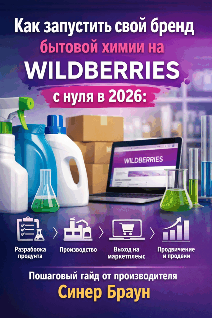    Свой бренд бытовой химии на Wildberries в 2026 с нуля: пошаговый план запуска за 7 дней, секреты производства и разбор ошибок от Синер Браун SYNERBRAUN