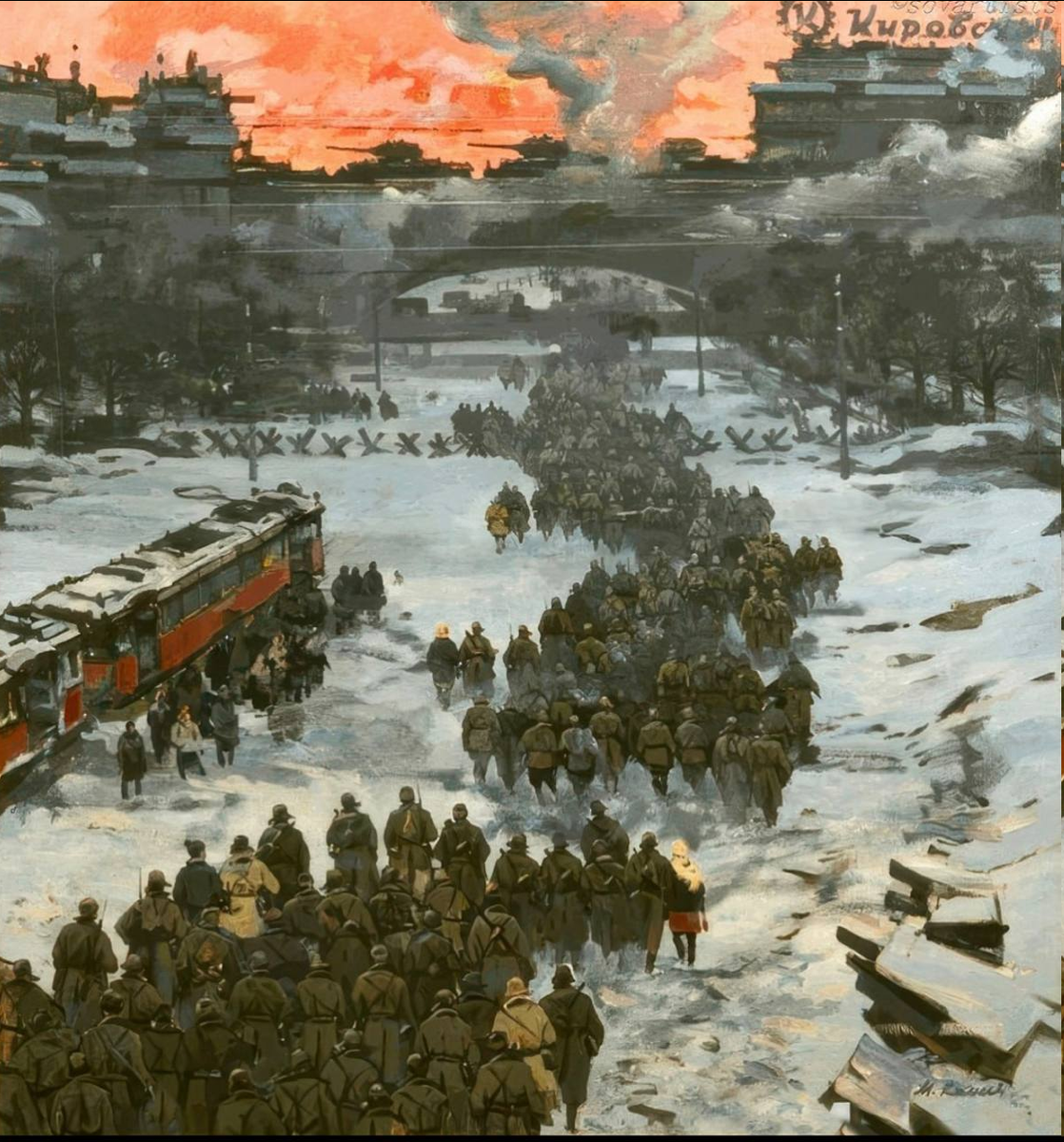 Михаил Канеев. «Ленинград. Ноябрь 1941». 1982