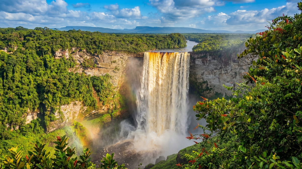 Водопад в Гайане