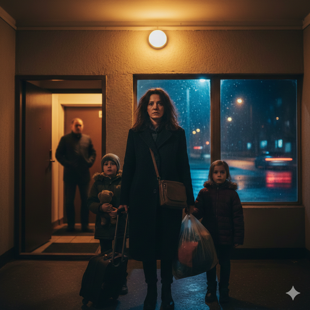 Он ушёл спать в зал, хлопнув дверью, а я сидела на кухне, смотрела на остаток денег в кошельке и первое, что пришло в голову: «У меня два ребёнка, 10 тысяч в кармане и ноль шансов». Это было вечером в среду. В пятницу мы уже уходили из этой квартиры — без вещей, без «подушки безопасности», но с точным планом, куда я поведу детей дальше.