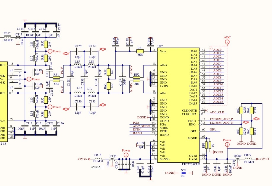 Фрагмент схемы АЦП