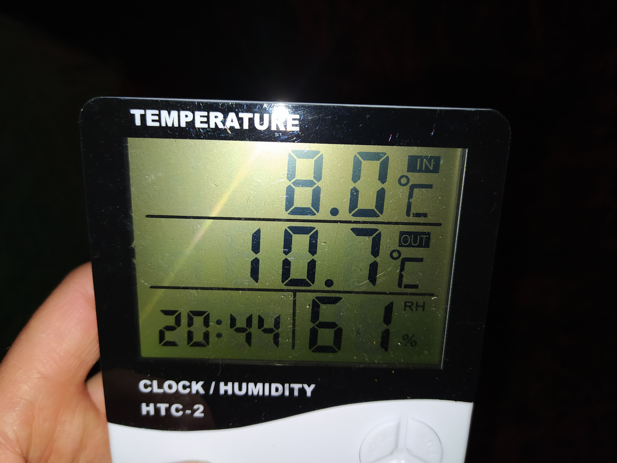 Температура воздуха ночью