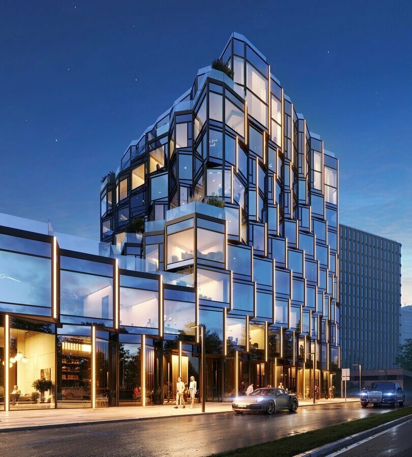 Клубный дом с уникальной архитектурой и выразительными фасадами