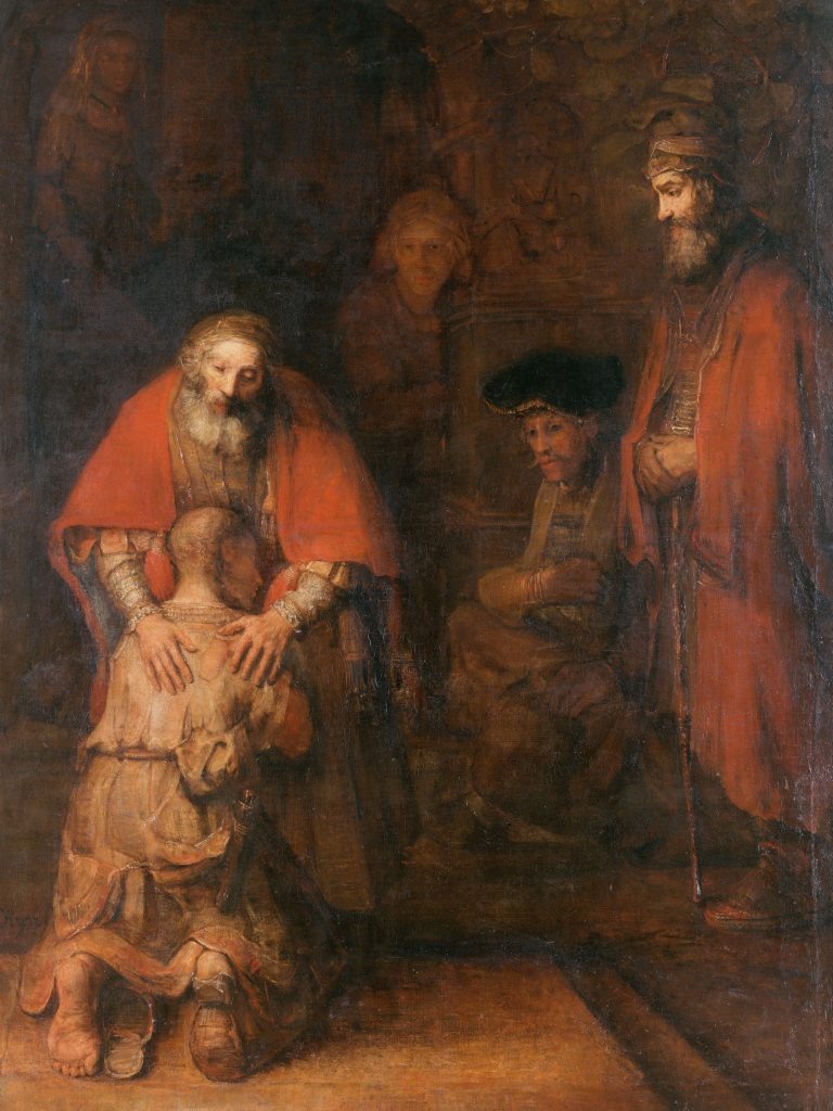 Рембрандт. Возвращение блудного сына. Ок. 1666—1669. Эрмитаж