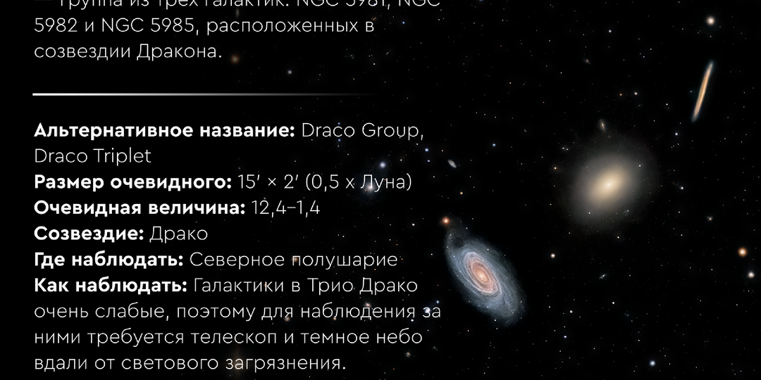 Трио Дракона — самый красивый обман зрения на нашем небе
