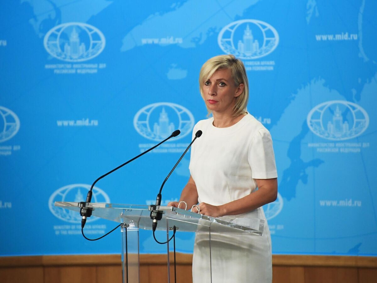   Официальный представитель Министерства иностранных дел России Мария Захарова во время брифинга в Москв | © РИА Новости / Илья Питалев
