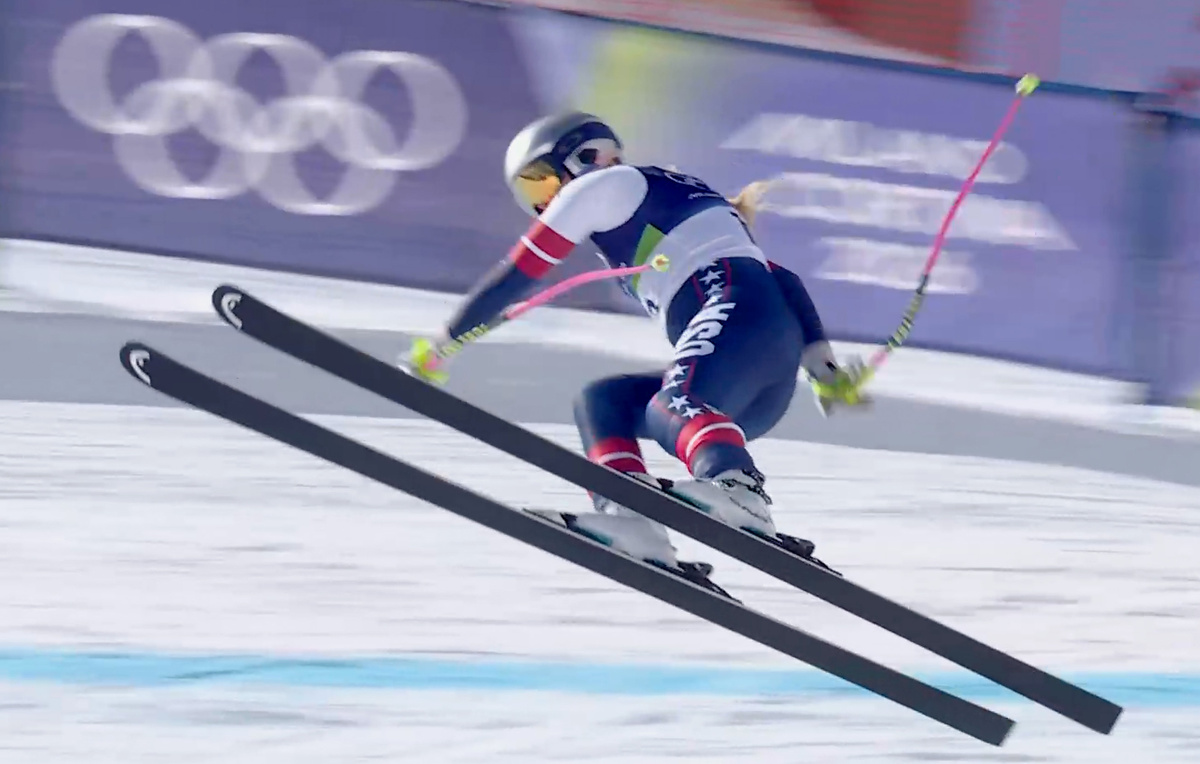   Линдси Вонн  Screengrab by IOC via Getty Images