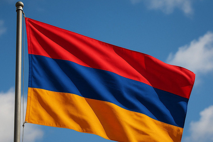 В Армении прибытие самолёта Вэнса встретили традиционным ковром