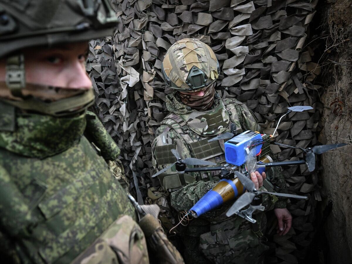    Боевая работа расчета БПЛА в зоне СВО | © РИА Новости / Станислав Красильников