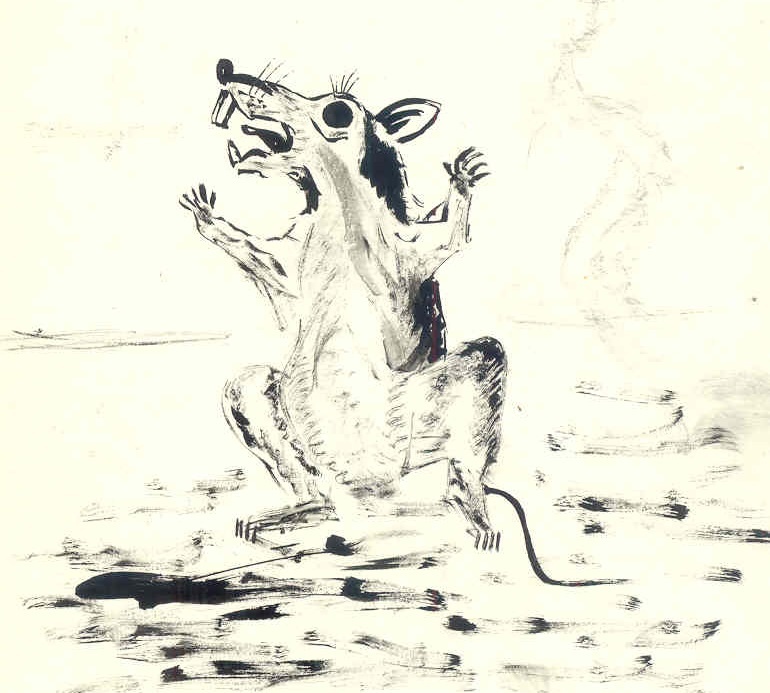 Крыса, мой старый рисунок