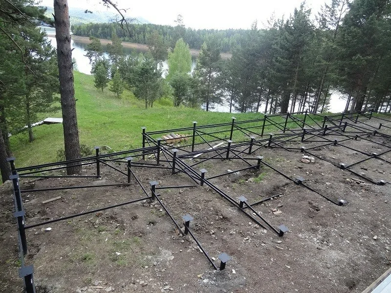 Свайный фундамент на сложном рельефе