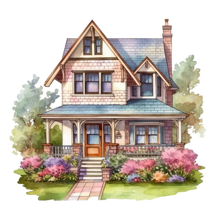 Коттедж Картинка из свободного доступа