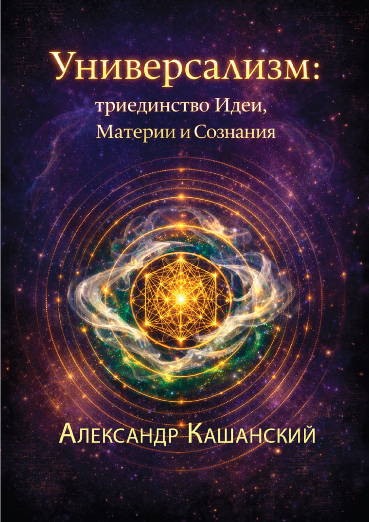 Обложка кгниги "Универсализм: триединство Идеи, Материи и Сознания