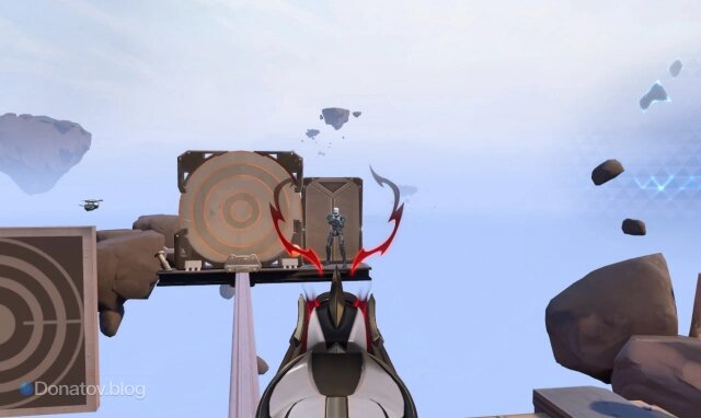    Бот на расстоянии 20 метров — Стрельбище.