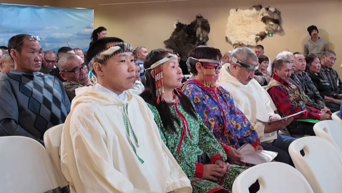  Делегаты форума оленеводов / скриншот кадра видео телеграм-канал Владислав Кузнецов