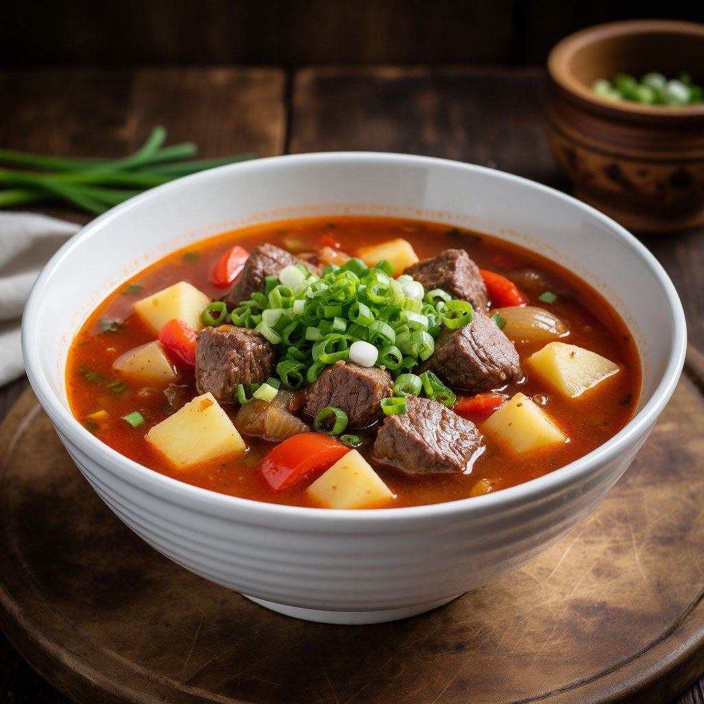 Бограч по‑венгерски: густой, ароматный суп‑гуляш в казане 🍲🔥