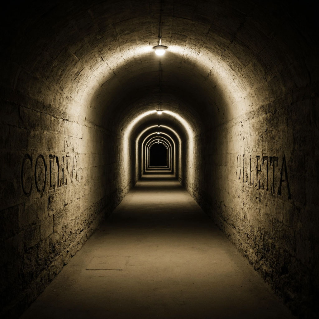 **Аннотация к книге «Катакомбы» (автор — Коллетта):**Эмма Ларусс, историк-любитель, получает загадочное письмо с фрагментом записи, на которой шепчут слова: *«Я не одна…»*. В поисках правды о таинственном исчезновении трёх исследователей в парижских катакомбах в 1980-х годах она объединяется с бывшими спелеологом, журналисткой и техником. Группа спускается в запретные туннели, где их ждут ржавые кандалы, зловещие надписи на латыни, следы крови и всё более пугающие открытия. Они обнаруживают комнату с банками, наполненными человеческими глазами, и понимают, что катакомбы — живой организм, поглощающий людей и превращающий их в часть своих стен. Чтобы выжить, Эмма должна разгадать тайну культа, скрывающегося в темноте, и вырваться из лабиринта, где каждый шаг может стать последним. 