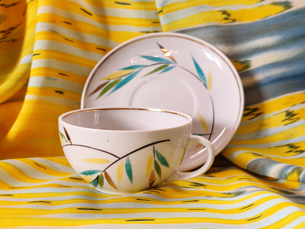 1. Чайная пара "Ветка ивы", Рига, 1962-68 гг, цена 450 руб