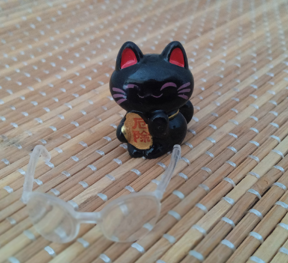 Чёрный кот от подруги. Фото автора.