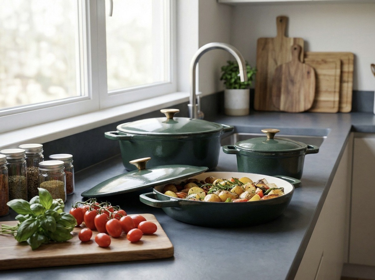 Чугунная посуда Le Mans green от FISSMAN (эмалированный чугун)