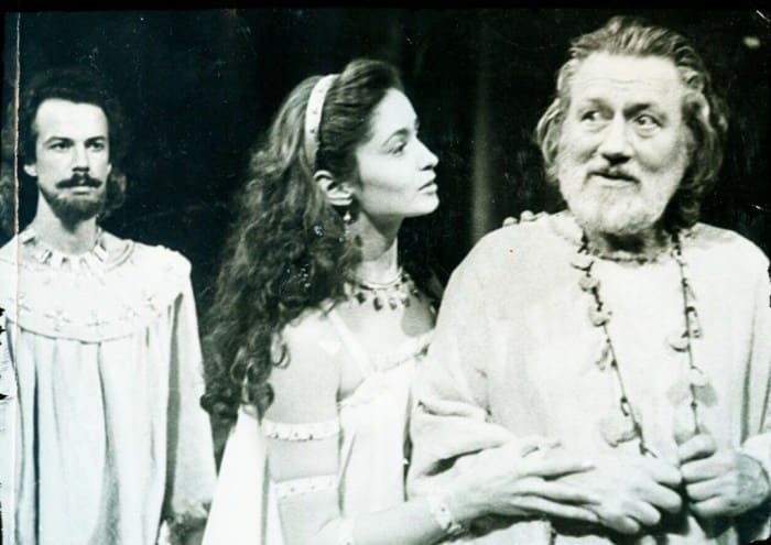    Леонид Тарабаринов в спектакле «Король Лир», талантливый актёр и педагог.