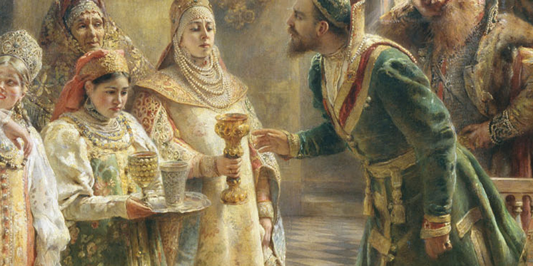 «Поцелуйный обряд» Маковского: праздник, ревность и боярская роскошь