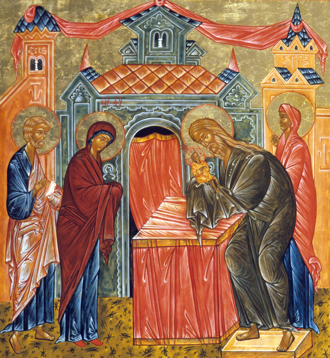 Фото: РИА Новости/Игорь Бойко. Репродукция иконы «Сретение»
