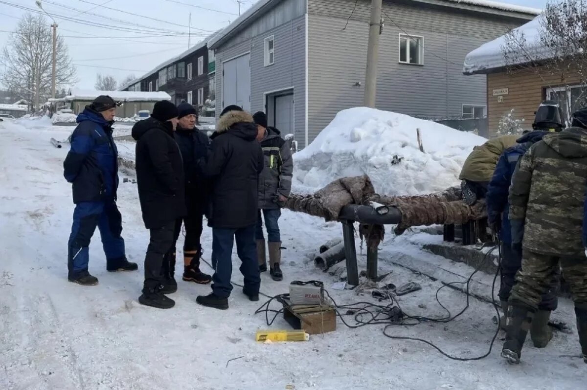    В Бодайбо вернули тепло в 18 жилых домов