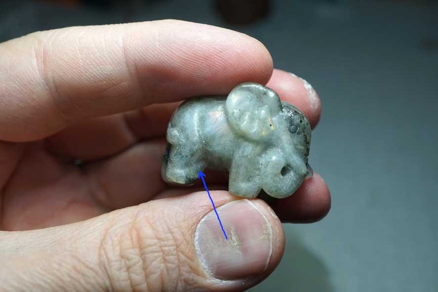 Непонятный наплыв на задней левой ноге.