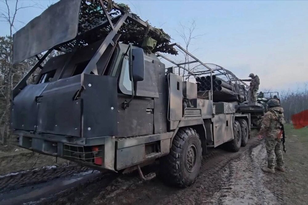    РСЗО «Ураган» на Запорожском направлении. Фото: Министерство обороны РФ