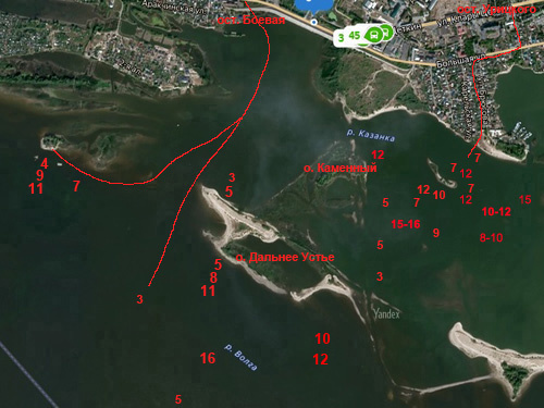 Карта глубин