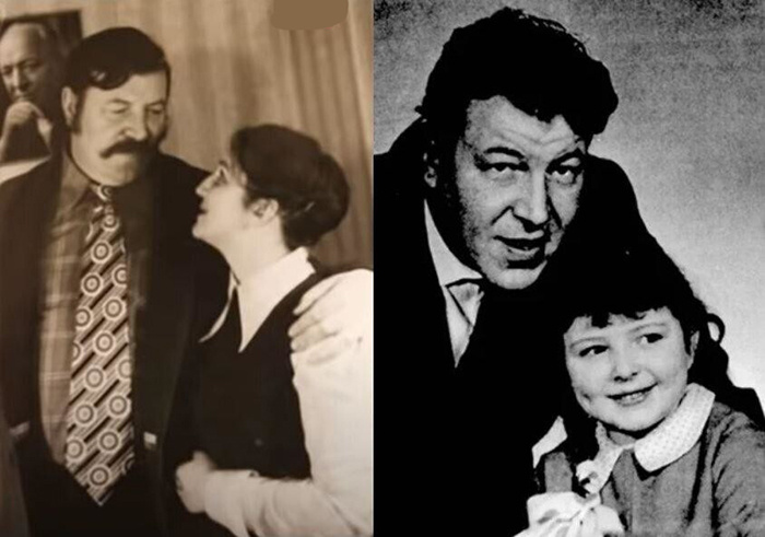 С женой и дочерью