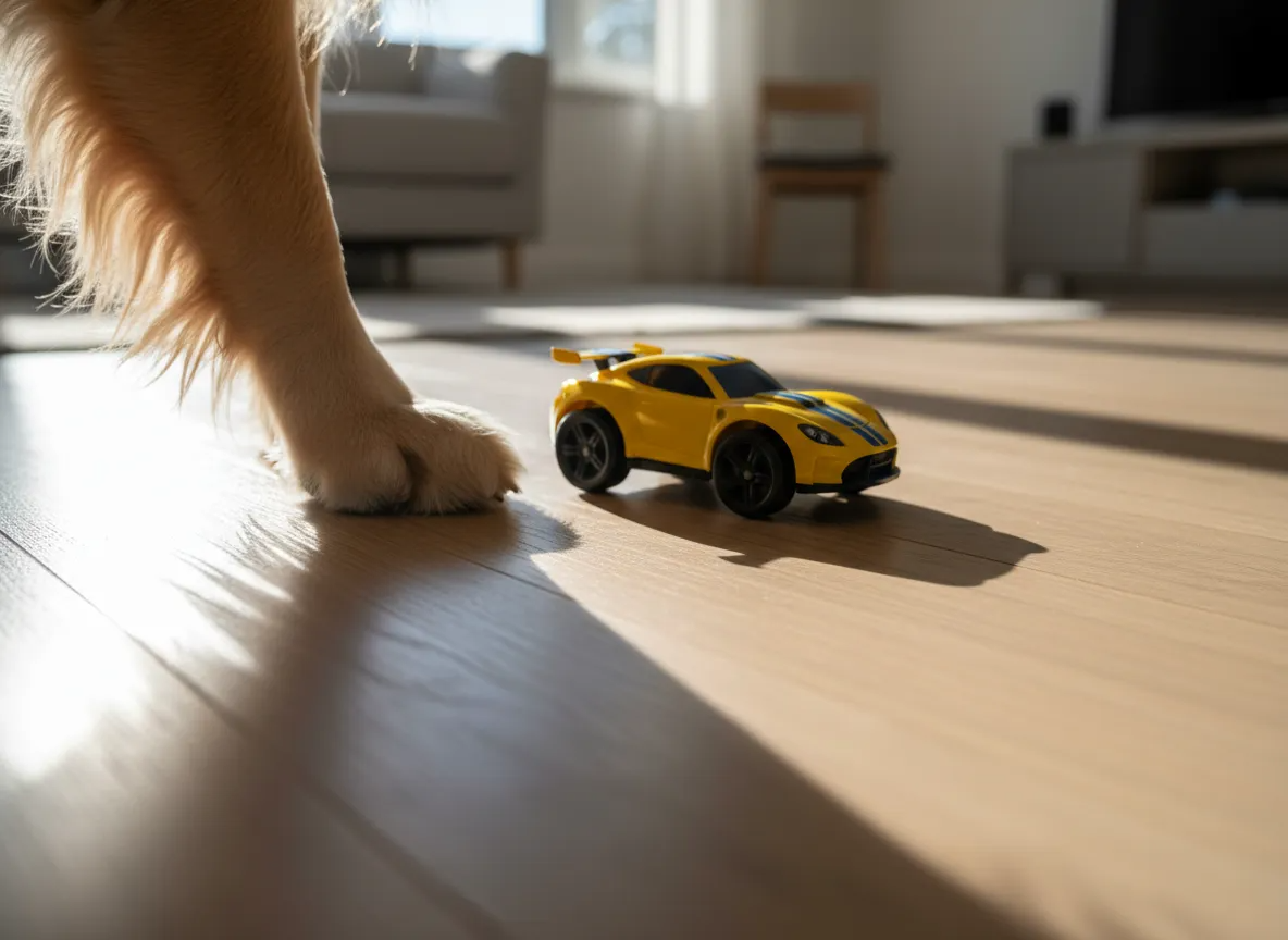 Лапа овчарки и машинка на батарейках — главные эксперты по износу. Если после них на полу нет следов, вы нашли свой вечный пол. Всё остальное — для фото в каталоге.