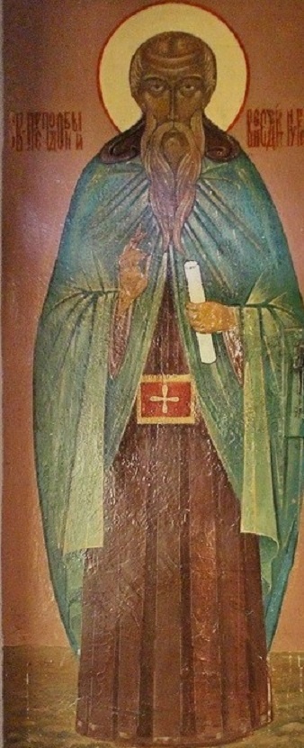 Преподобный Венедикт Нурсийский. Роспись 20 века.