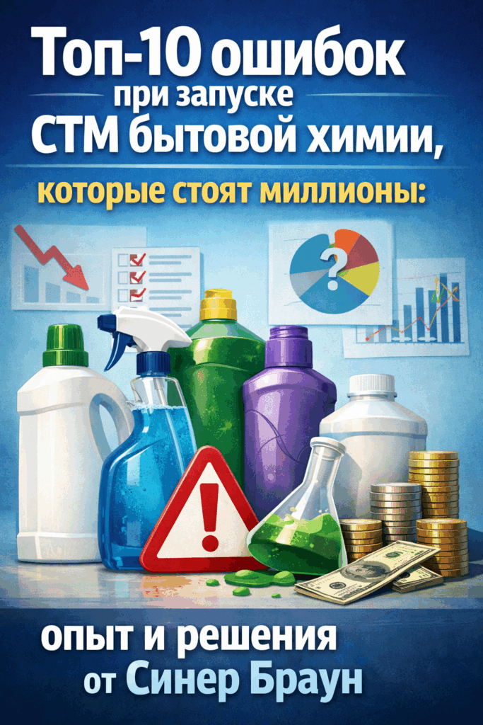    Топ-10 ошибок при запуске СТМ бытовой химии: как избежать потерь на миллионы и создать прибыльный бренд за 7 дней — секреты Синер Браун SYNERBRAUN