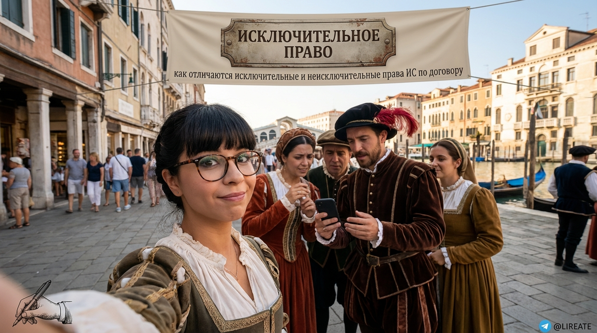    Исключительное и неисключительное права в ИС Лирейт