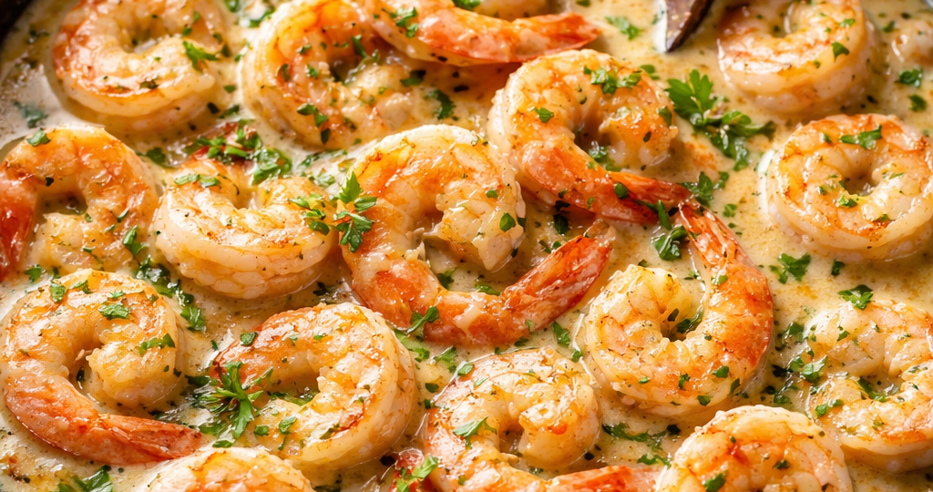 Креветки в чесночном соусе которые всегда получаются сочными и вкусными