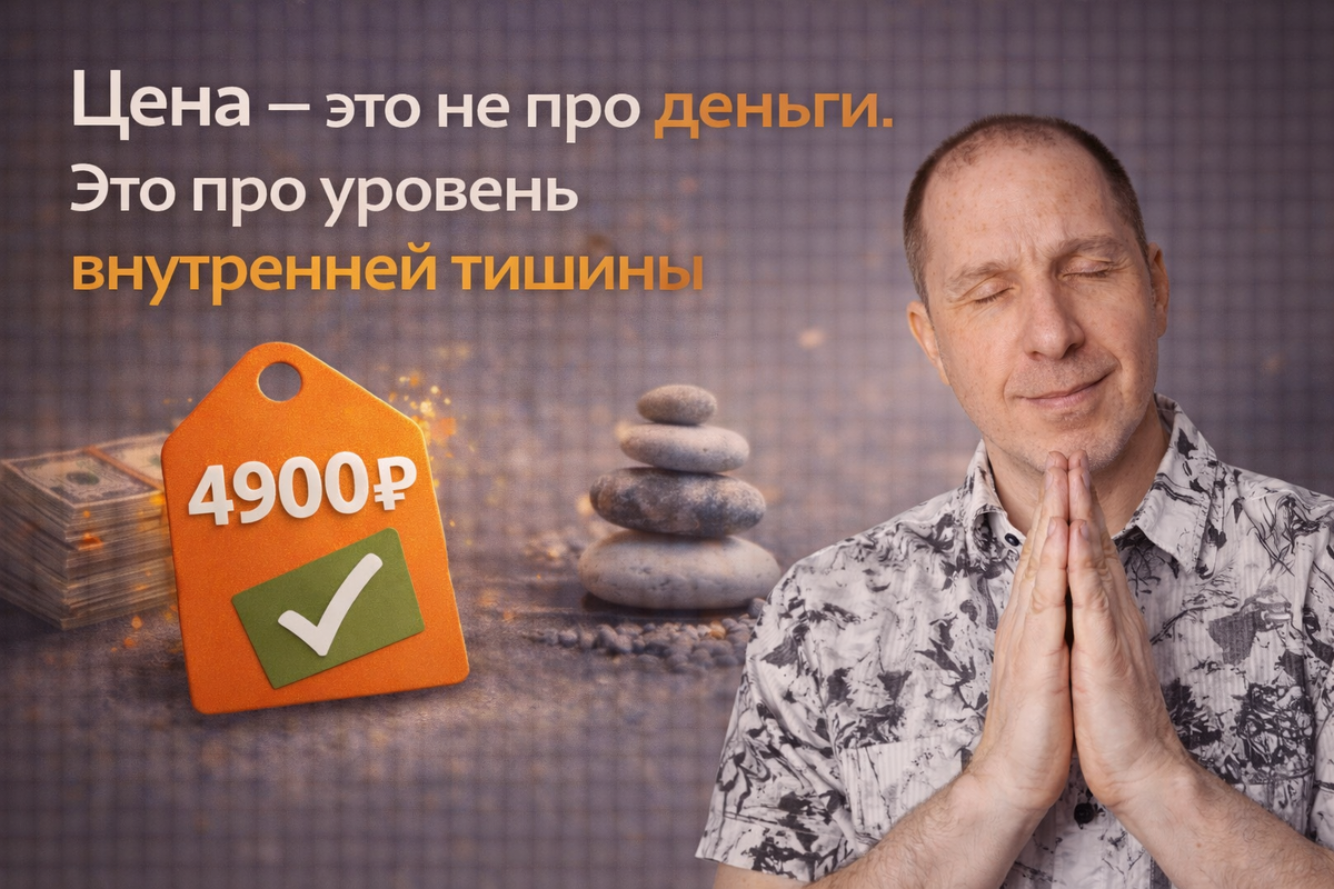 Цена — это не про деньги. Это про уровень внутренней тишины