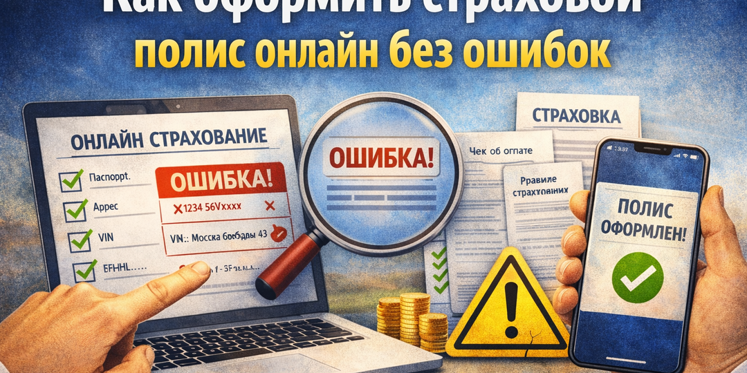 Как оформить страховой полис онлайн без ошибок и лишних проблем