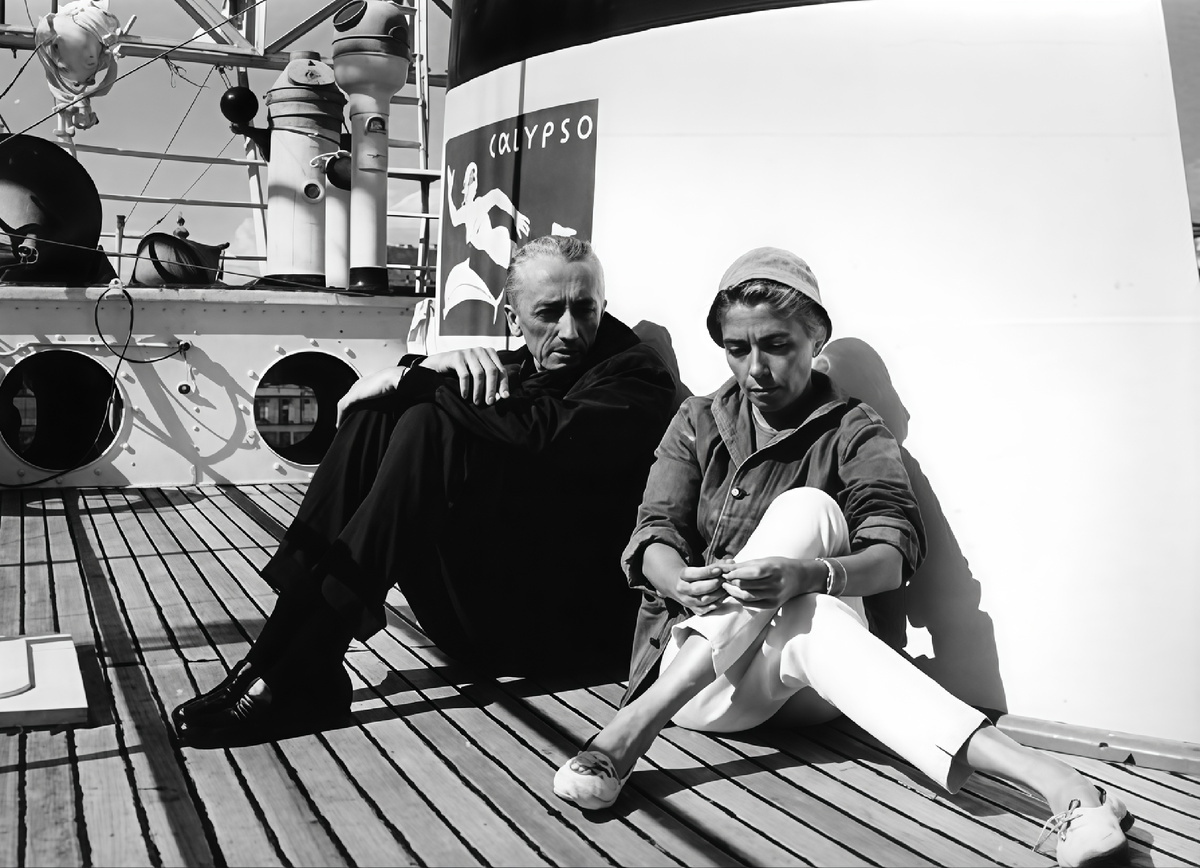 Жак-Ив и Симона Кусто на борту «Калипсо»