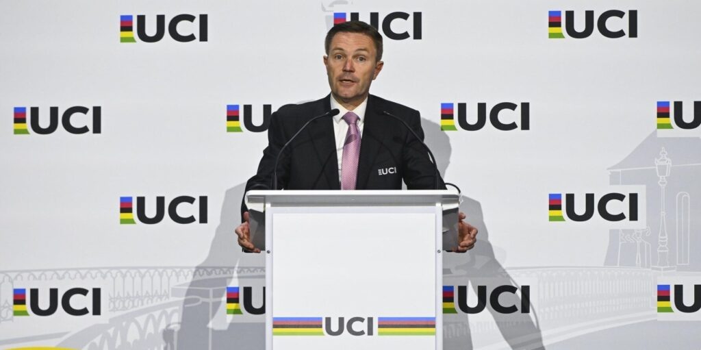    Zurich, Switzerland - September 25 : David Lappartient UCI president attended to the UCI Junior Conference ahead of the UCI 2024 Road World Championships cycling race and Time Trial on September 25, 2024 in Zurich, Switzerland, 25/09/2024 - Photo: Vincent Kalut/PN/Cor Vos © 2024